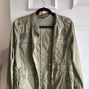 Women’s Olive Green Military Jacket